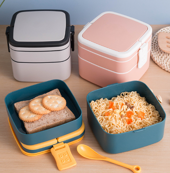 Portable Double-Layer Food Storage Container - Imagem 6